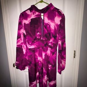 SHEIN Pink Floral Mini Dress